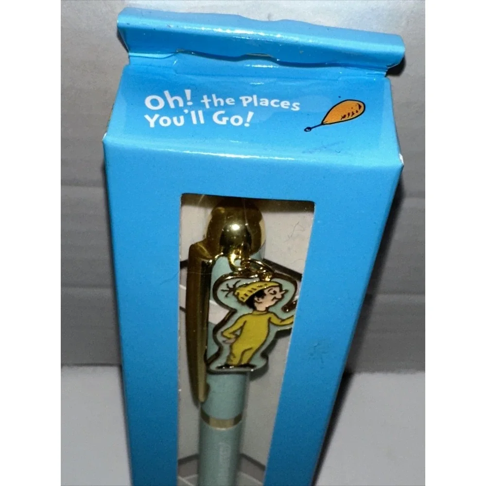 Dr Seuss Oh The Places Youll Go Great Places Charm Pen Blue Gold Black Ink NEW